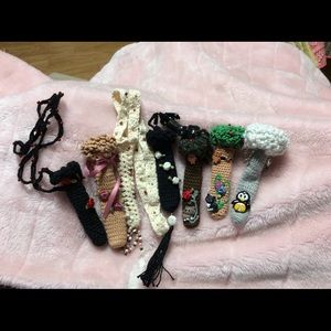 Handmade original custom crocheted necklaces.